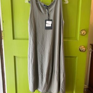 BACI NWT CottonTank Dress. Size Medium Sleeveless.  Color Gray. LOVE the look!